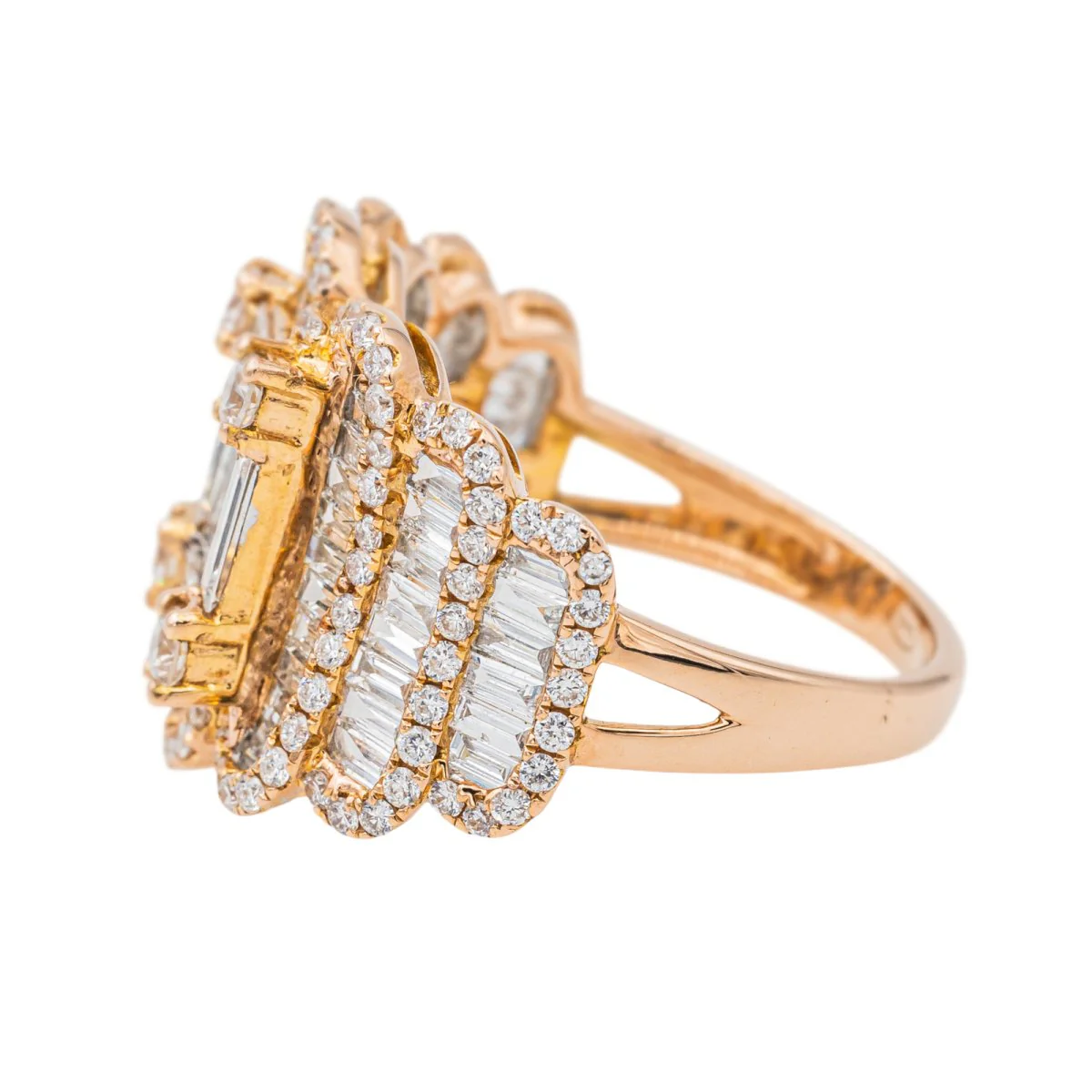 Djula Ring Rose gold cocktail diamond - Image 4