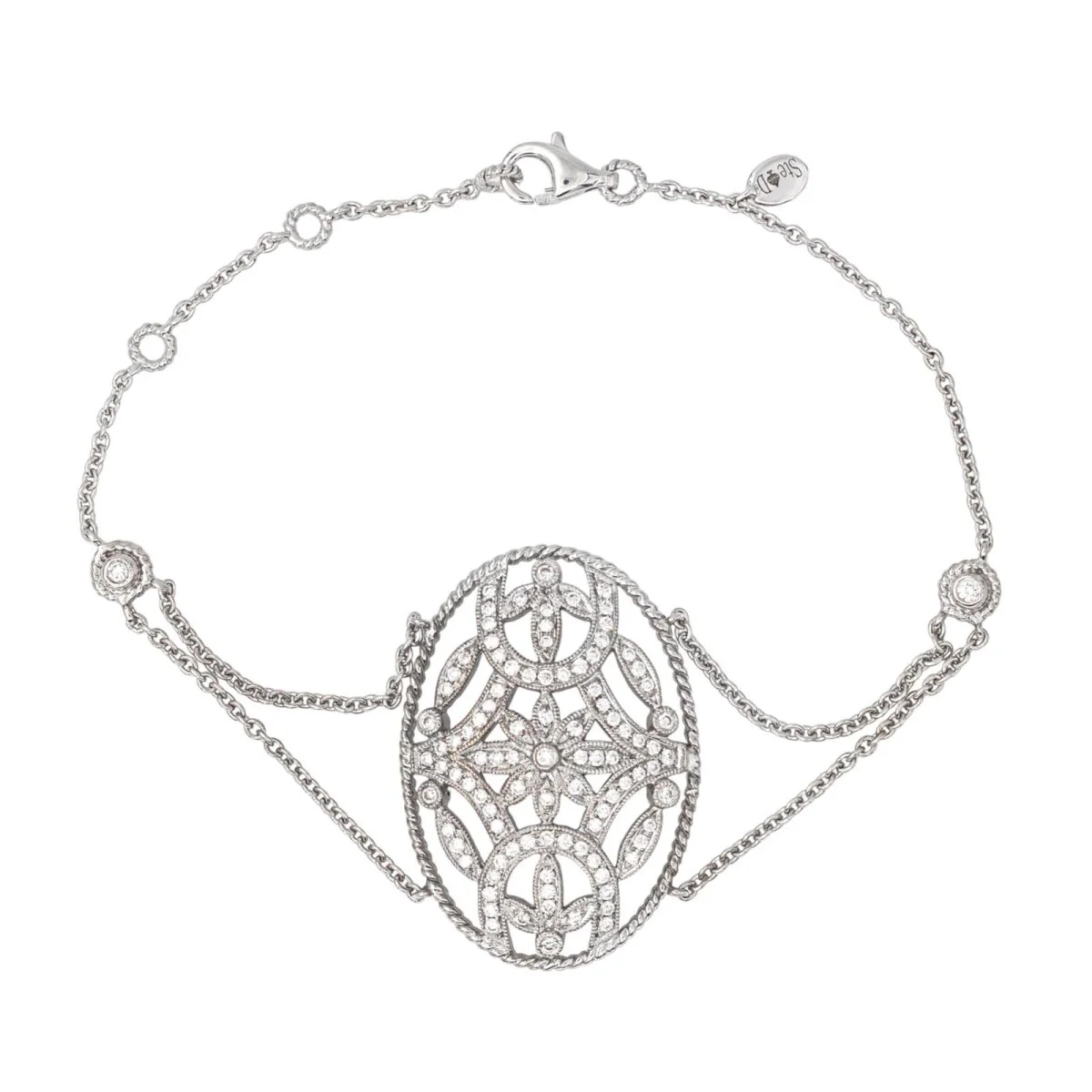 Bracelet Soft DJULA in white gold and diamonds