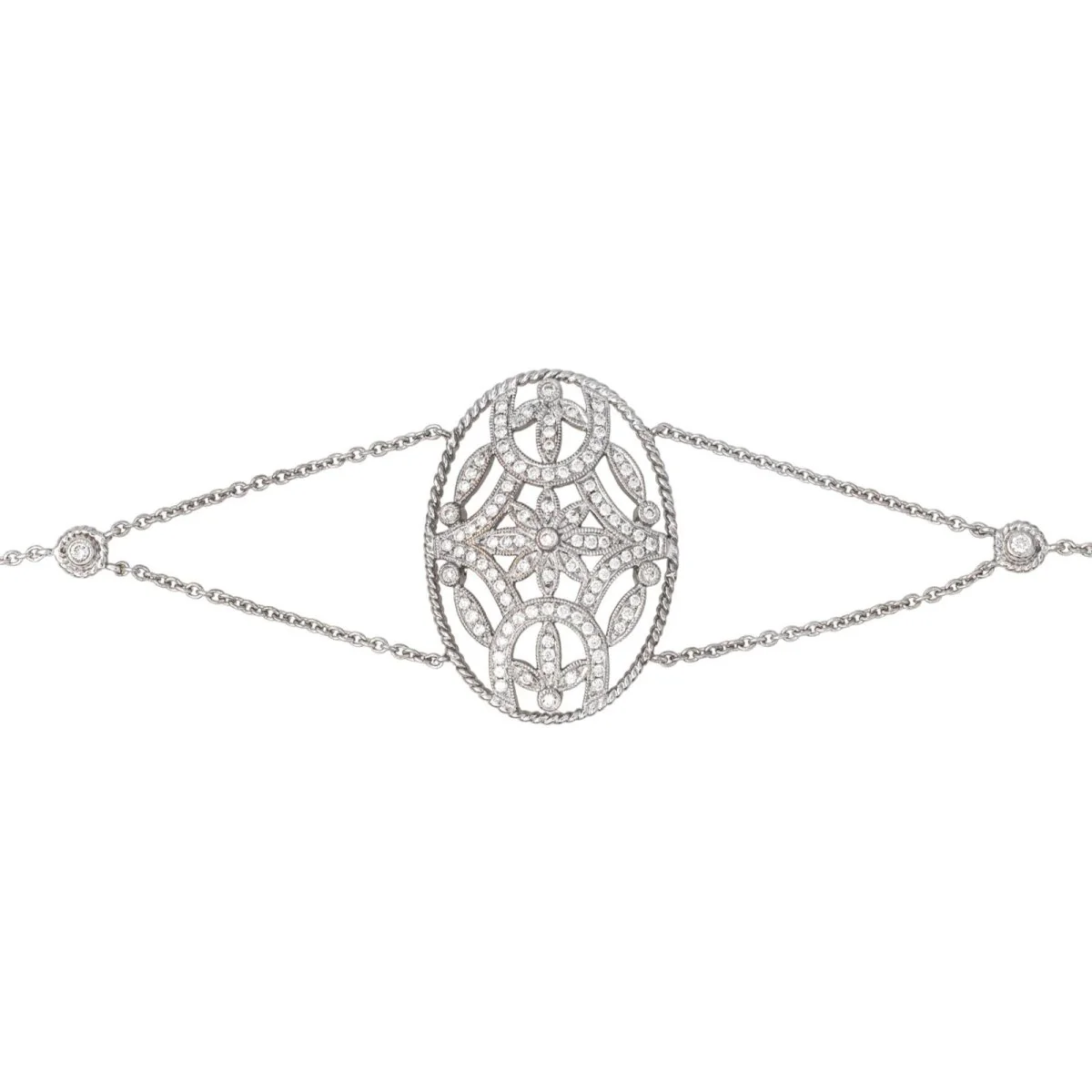 Bracelet Soft DJULA in white gold and diamonds - Image 3
