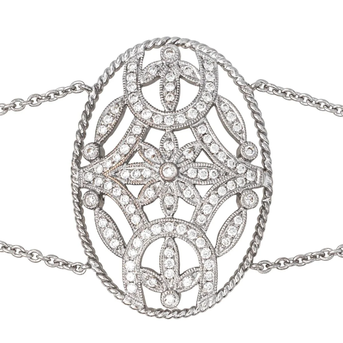 Bracelet Soft DJULA in white gold and diamonds - Image 4