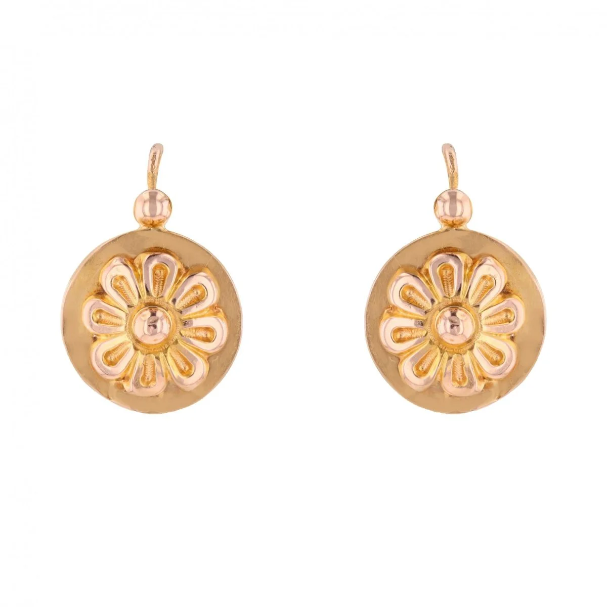 Lever-back earrings in Rose gold