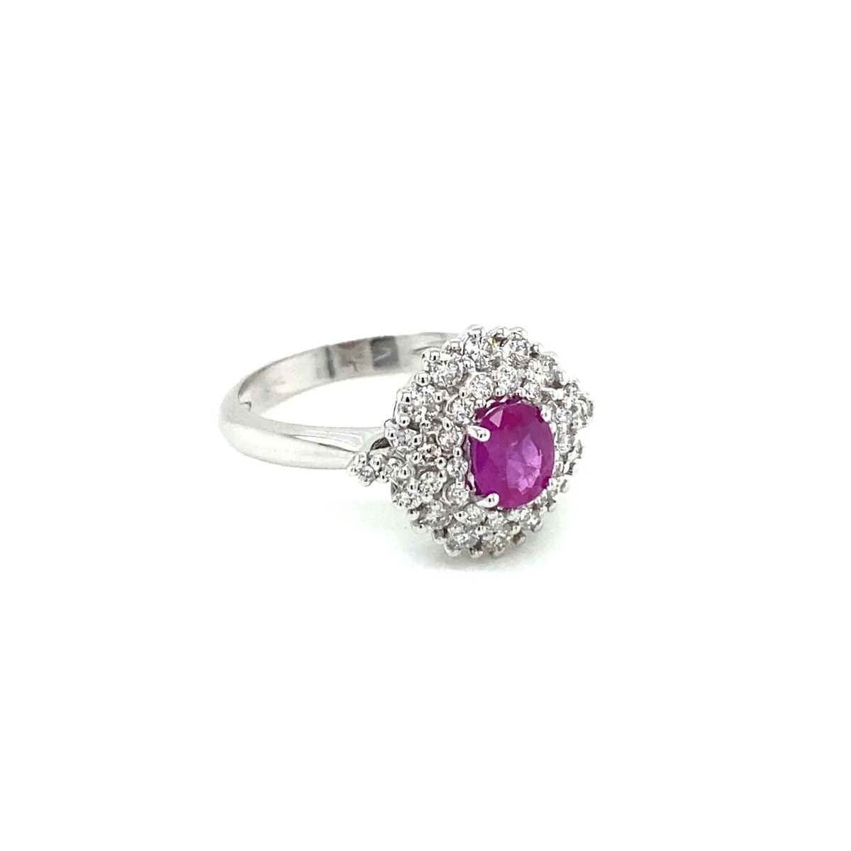 Italian Summer Ruby and Diamond Engagement Ring - Image 3
