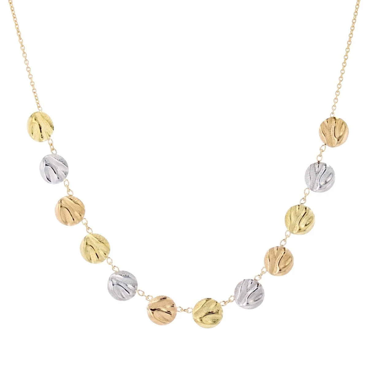 Necklace Ras de Cou in yellow gold, white gold and rose gold