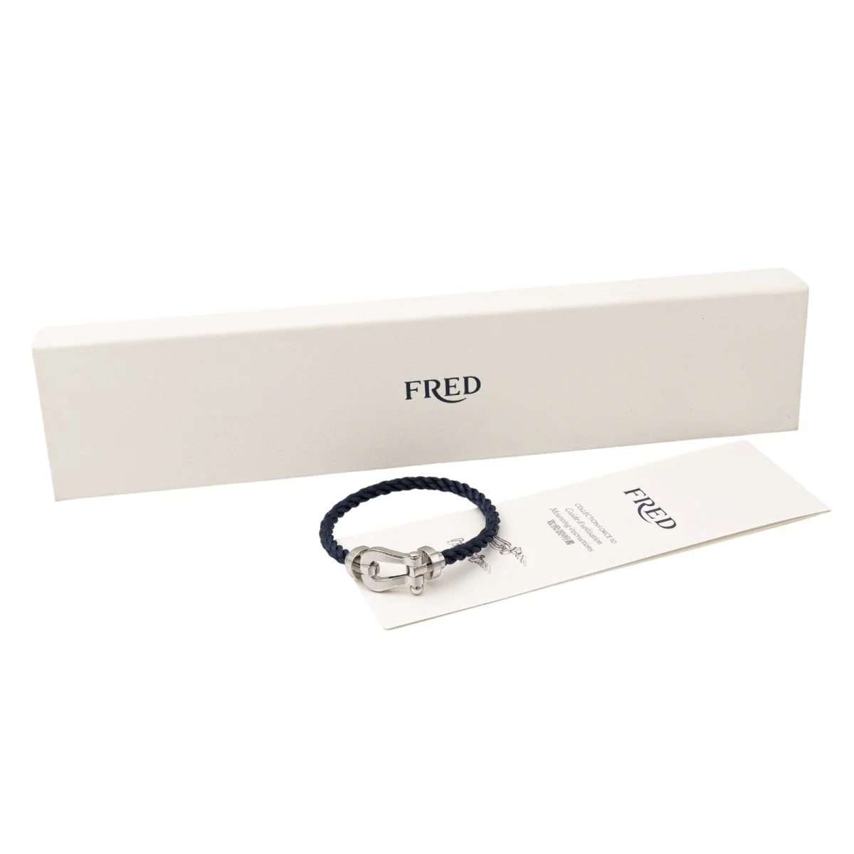 FRED "Force 10" shackle bracelet in white gold GM - Image 9