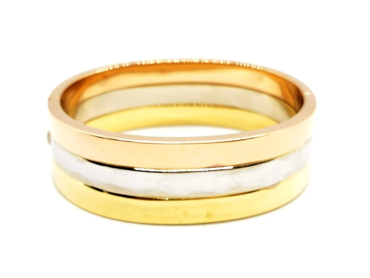 FRED Cuff Bracelet in 3 golds - Image 3