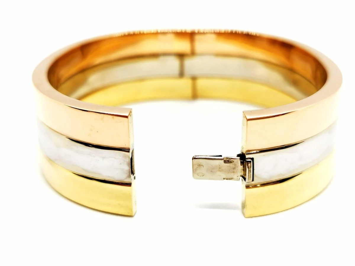 FRED Cuff Bracelet in 3 golds - Image 5