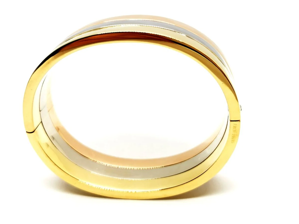 FRED Cuff Bracelet in 3 golds - Image 6