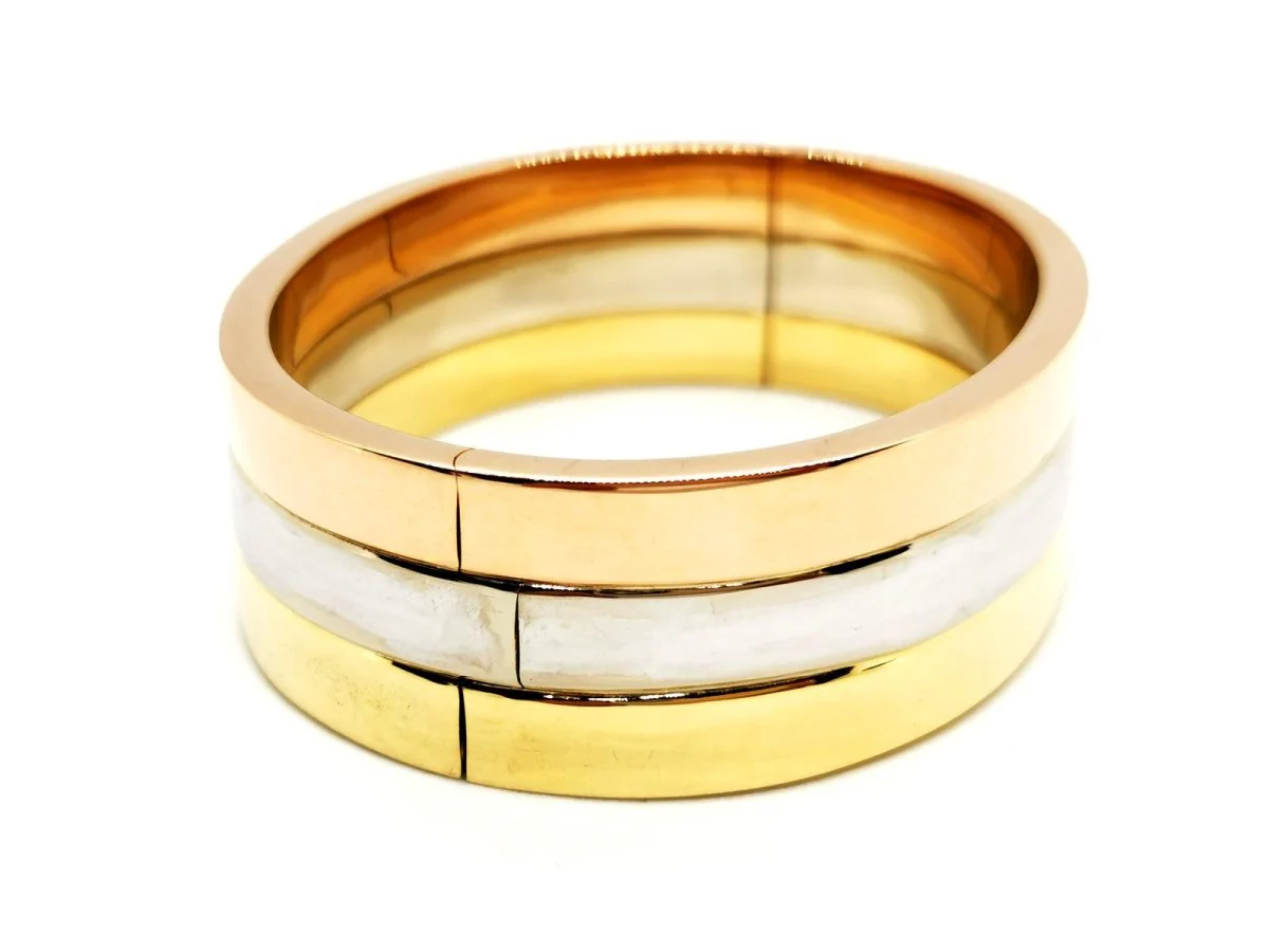 FRED Cuff Bracelet in 3 golds - Image 8