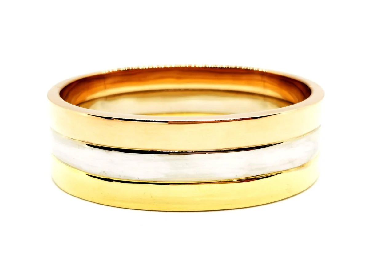 FRED Cuff Bracelet in 3 golds - Image 9