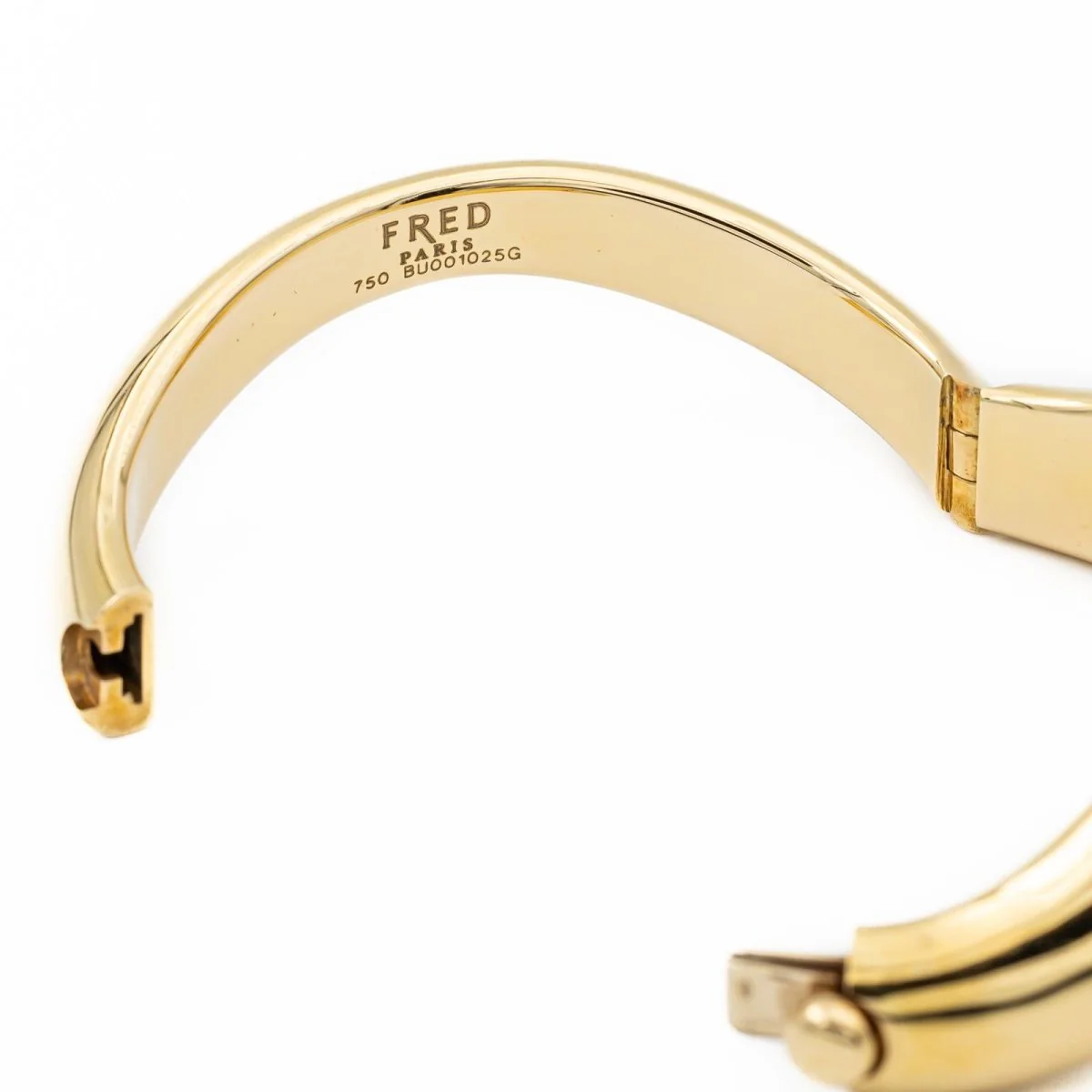 FRED Mouvementé bangle bracelet in yellow gold - Image 3