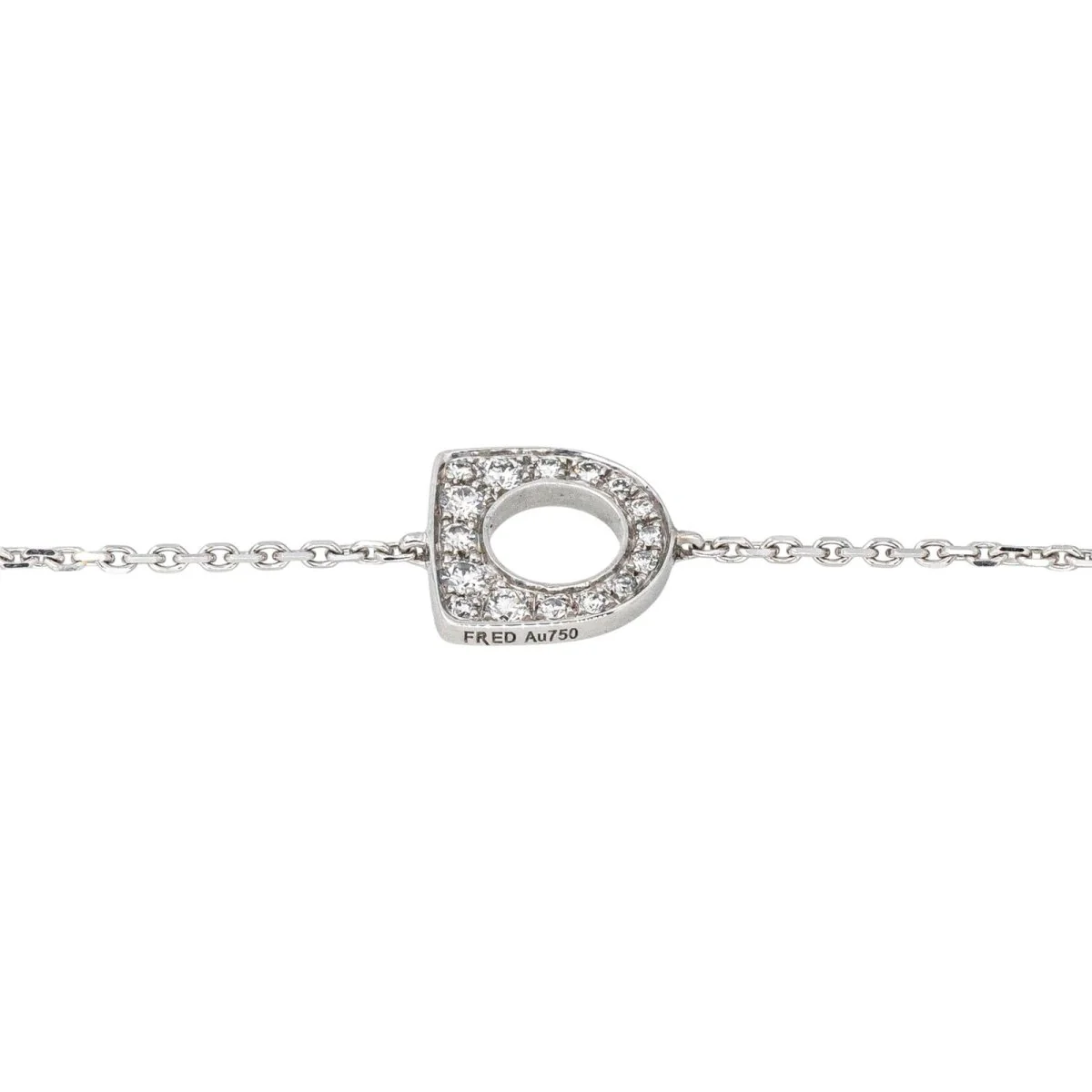 FRED "Success" Mesh Bracelet in white gold and diamonds - Image 6