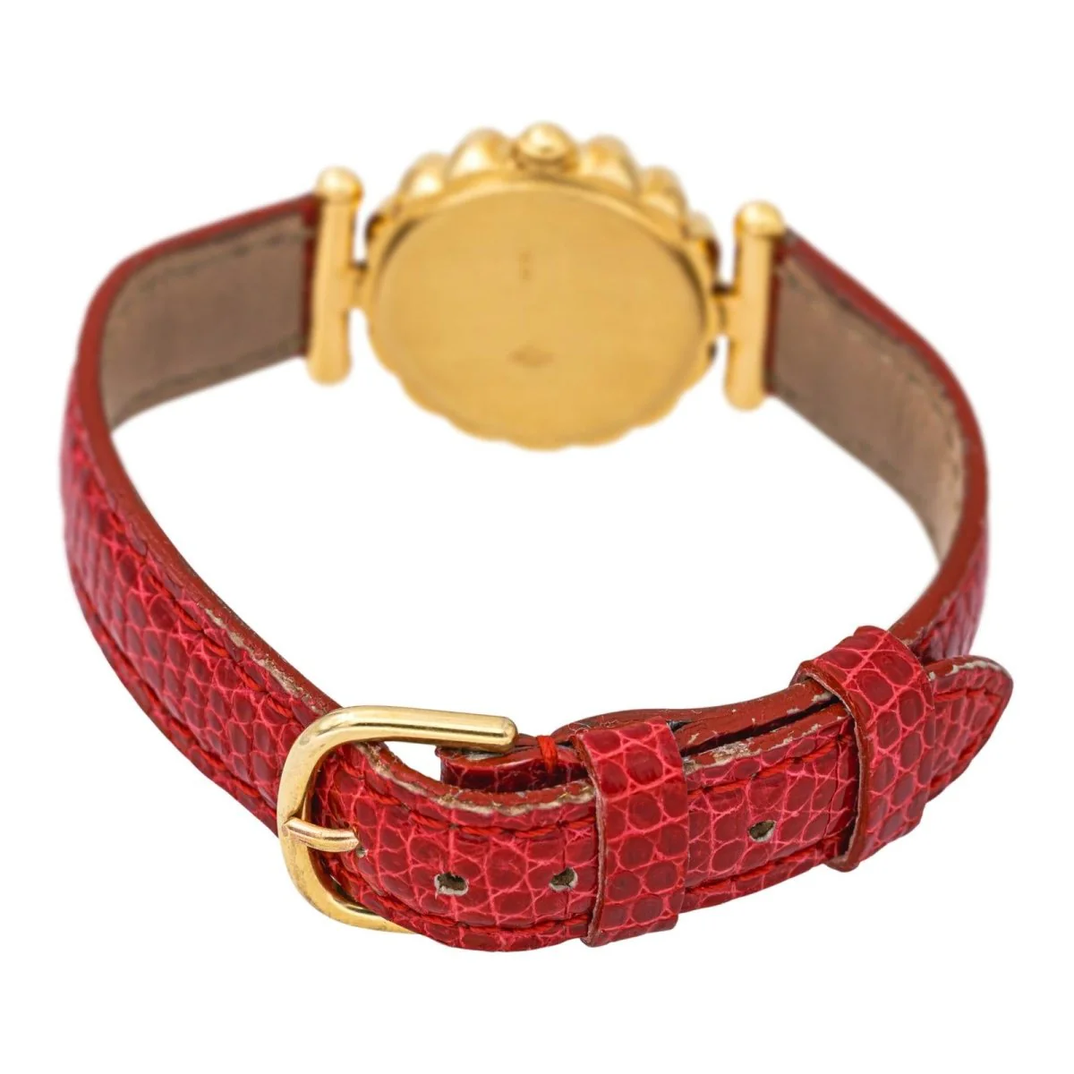FRED "Concerto" watch in yellow gold, rubies, leather, quartz and diamonds - Image 5