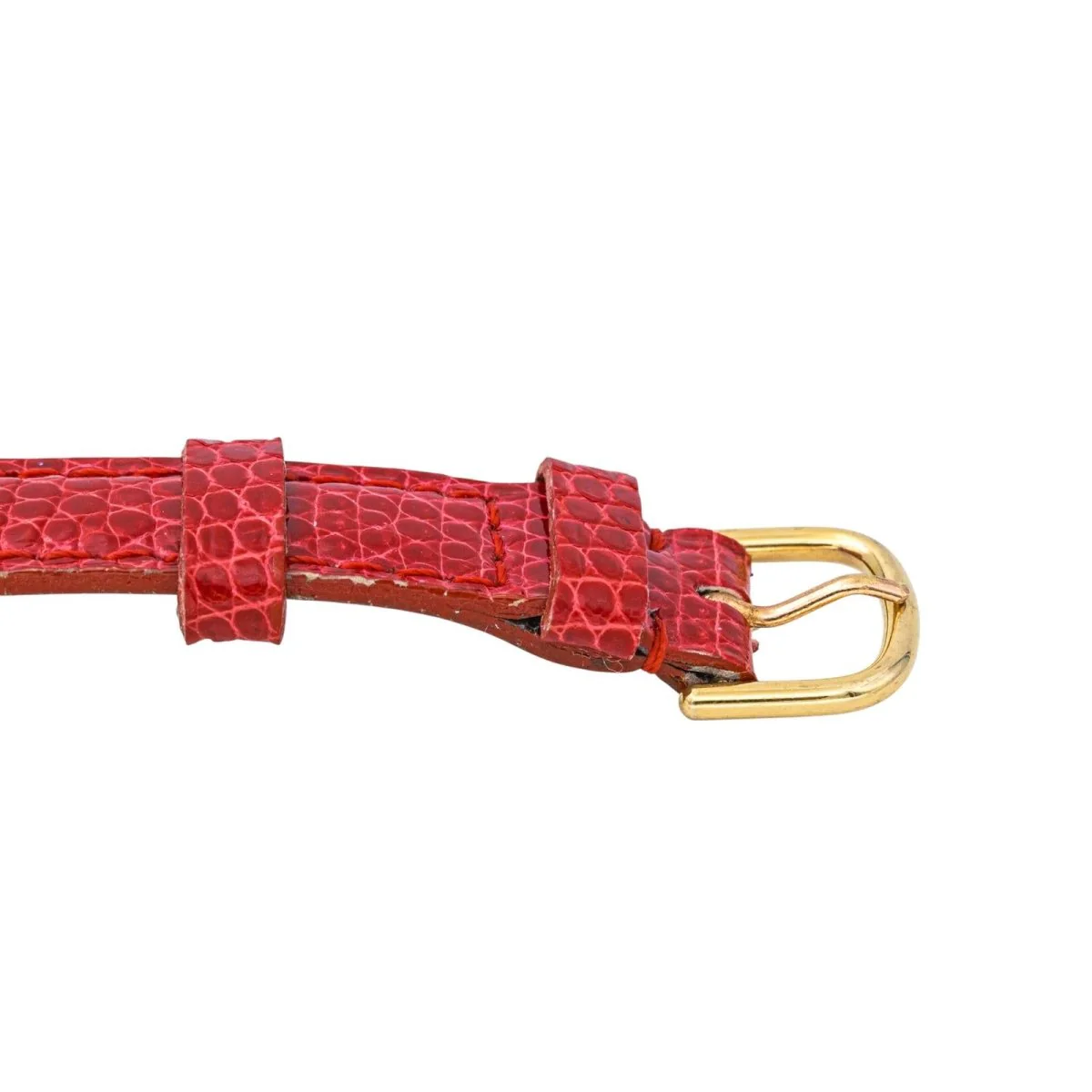 FRED "Concerto" watch in yellow gold, rubies, leather, quartz and diamonds - Image 7