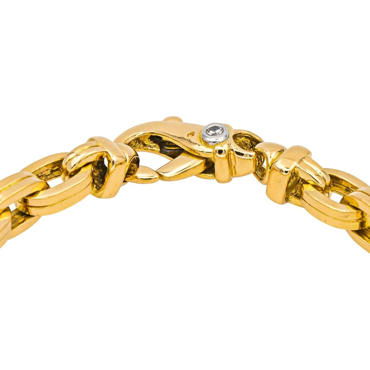Bracelet Maille GAY FRÈRES in yellow gold and diamond - Image 5