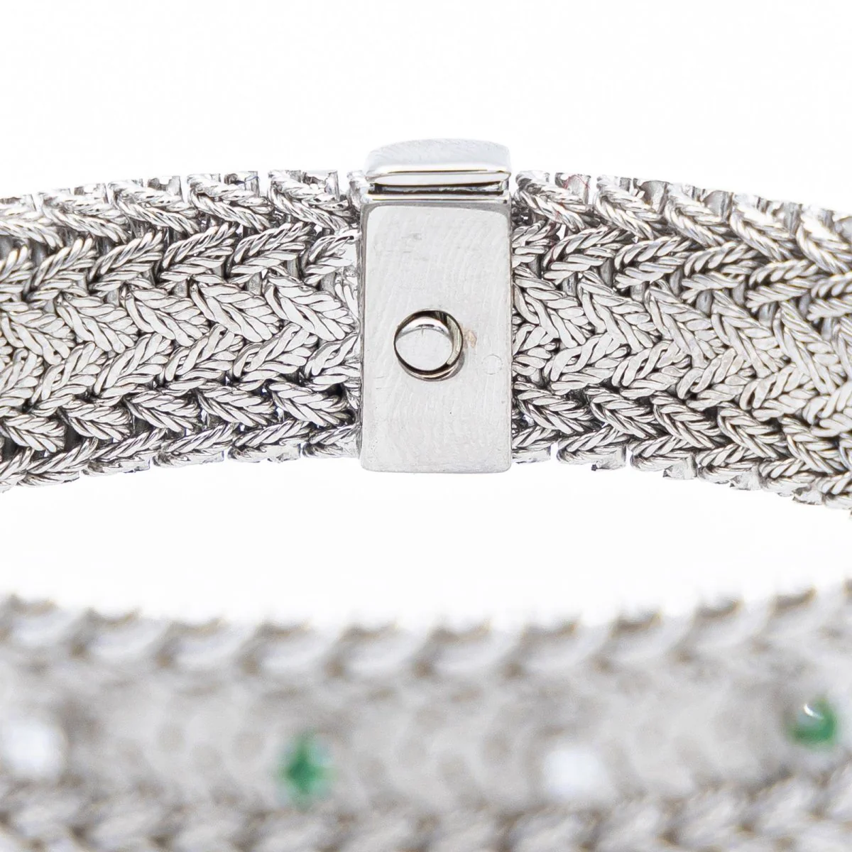 Maille GAY FRÈRES bracelet in white gold, emeralds and diamonds - Image 7