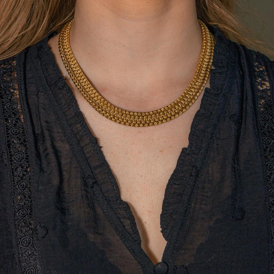 Gay Frères Necklace Soft mesh Yellow gold - Image 2