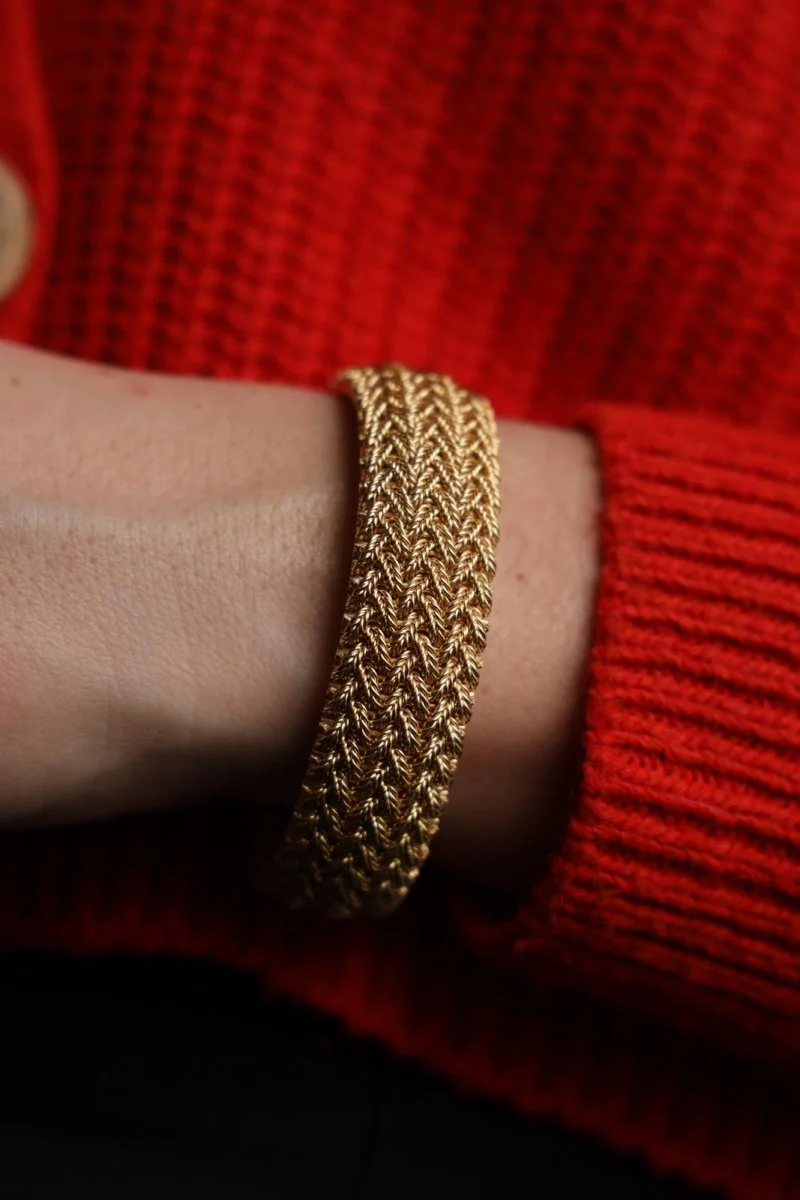 GEORGES LENFANT Cuff Bracelet in yellow gold - Image 3