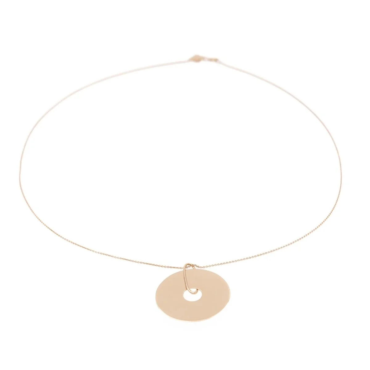 Ginette NY Donut On Chain Necklace Rose gold - Image 3