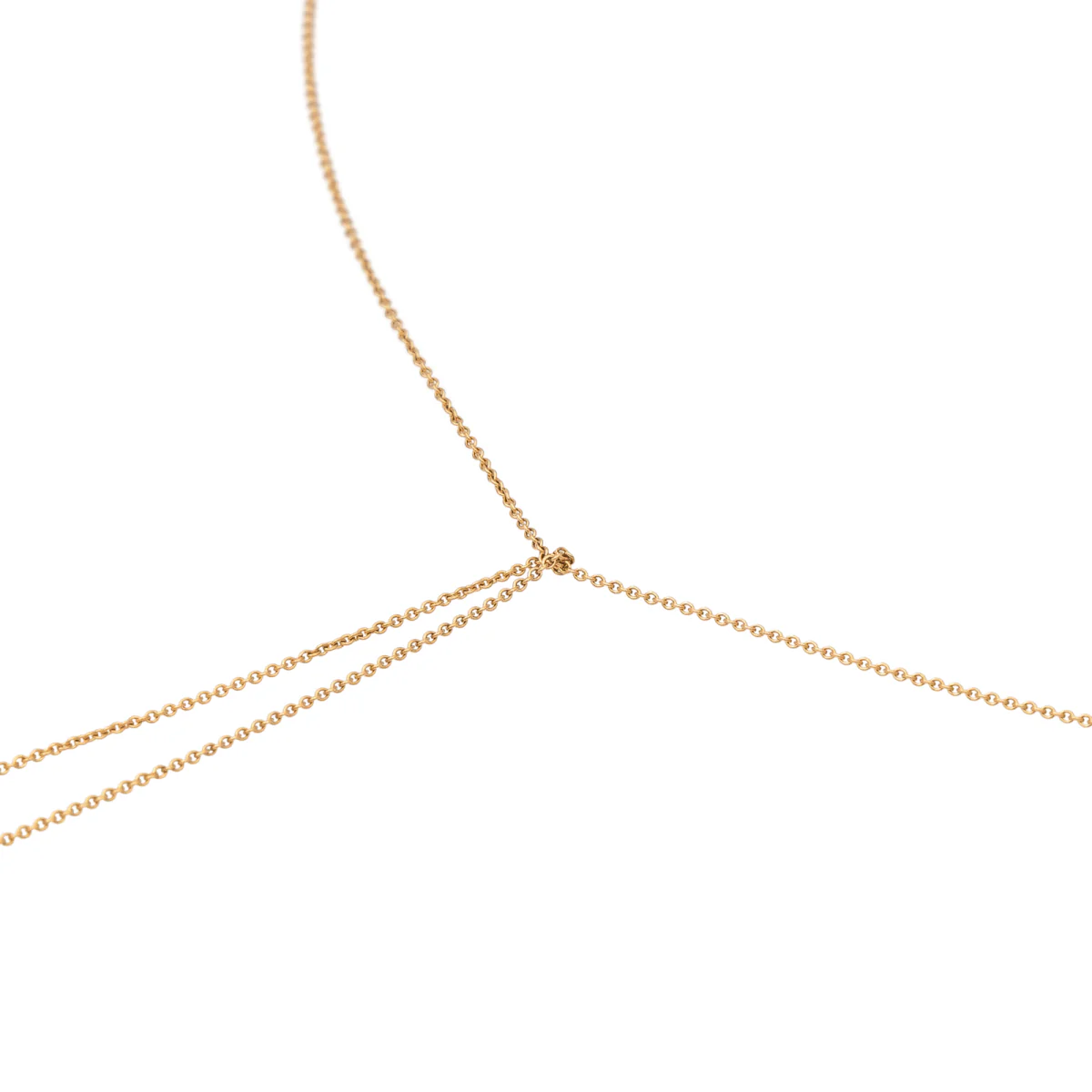Ginette NY Negligee Necklace Mrs Joe Mini Lariat Rose Gold - Image 4