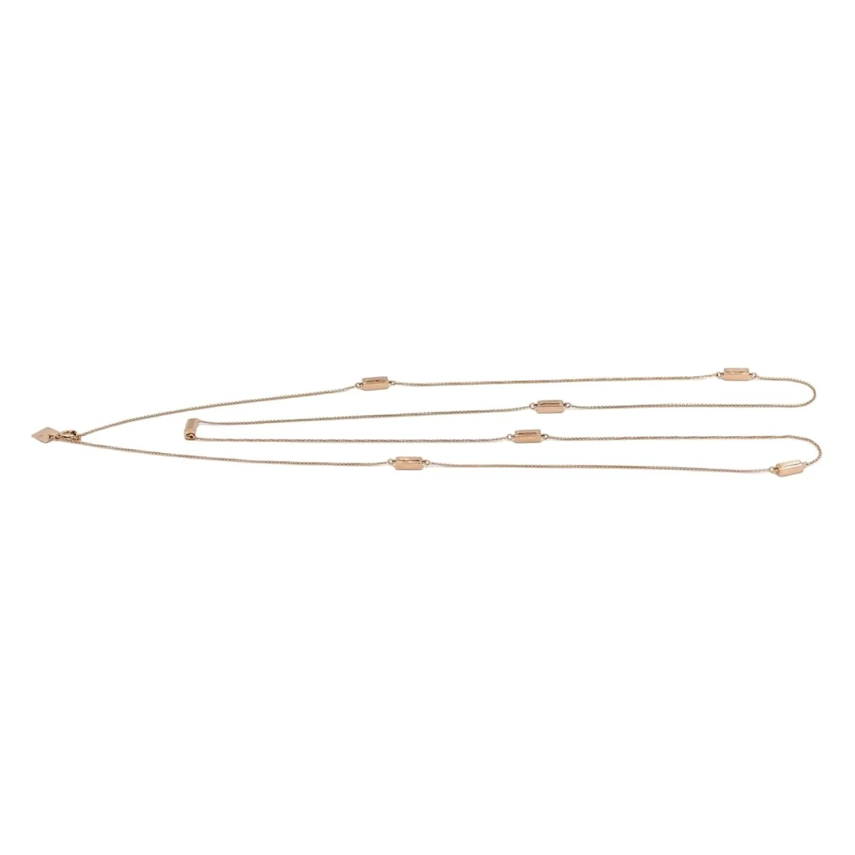 GINETTE NY long necklace in pink gold - Image 6