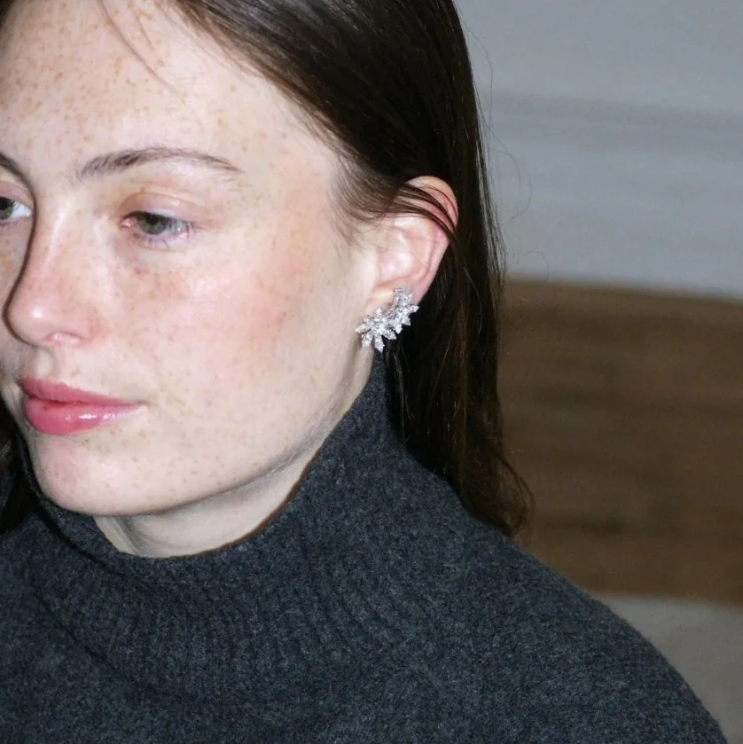 Guillemin & Soulaine for Fred Boucles d'Oreilles Fleur diamonds - Image 2