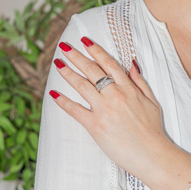 GUY LAROCHE ring in white gold and diamonds - Image 2