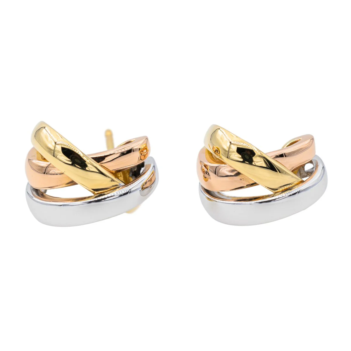 GUY LAROCHE Half hoop earrings in three golds - Image 3