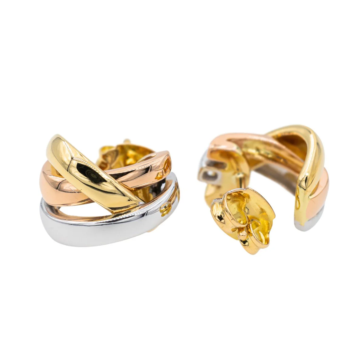 GUY LAROCHE Half hoop earrings in three golds - Image 5