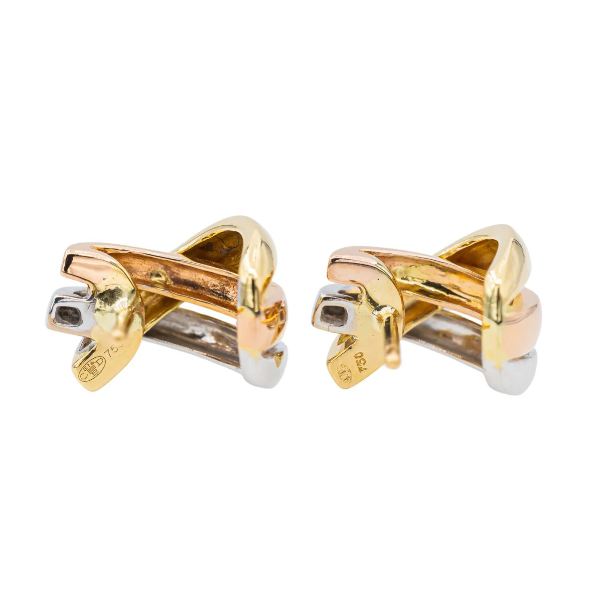 GUY LAROCHE Half hoop earrings in three golds - Image 7