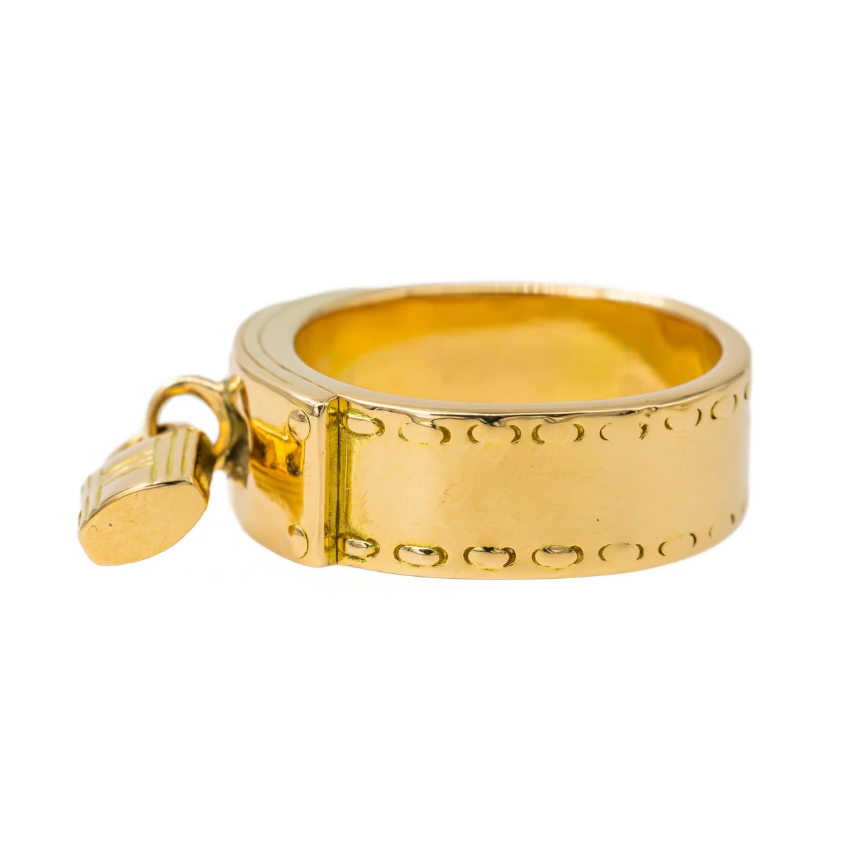 HERMÈS "Kelly" ring in yellow gold - Image 4
