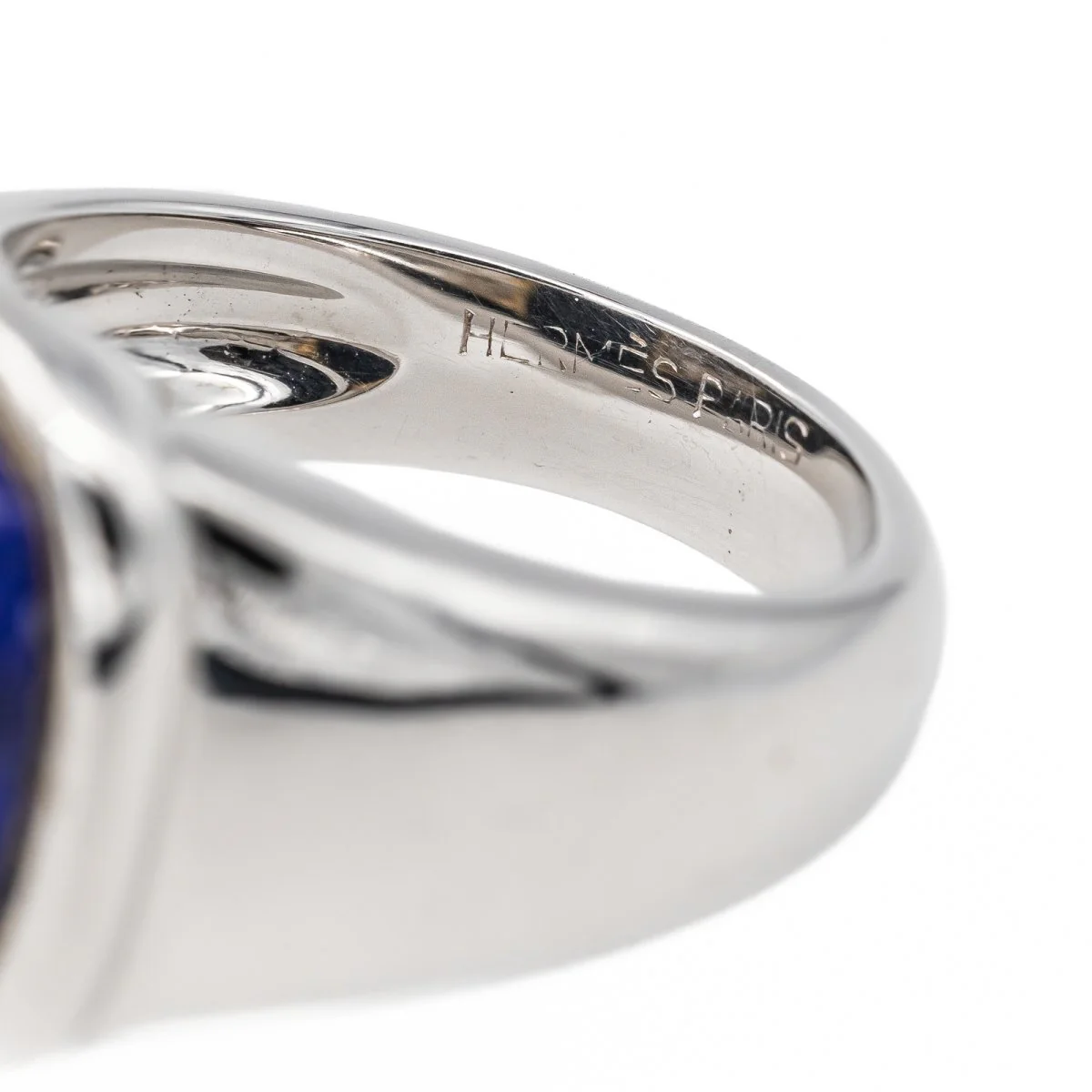 HERMÈS ring in white gold and lapis lazuli - Image 6
