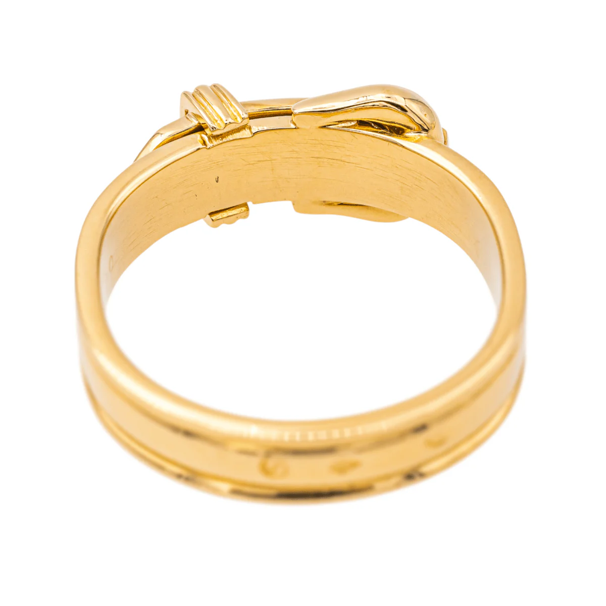Ring HERMÈS "Belt" in yellow gold and diamonds - Image 5