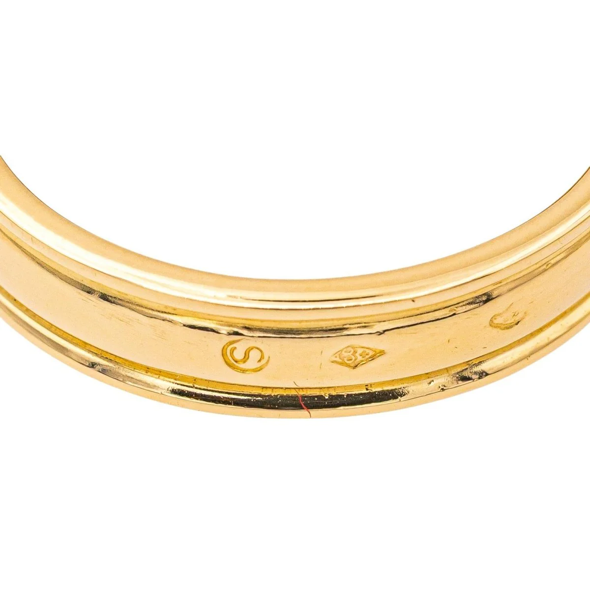 Ring HERMÈS "Belt" in yellow gold and diamonds - Image 8