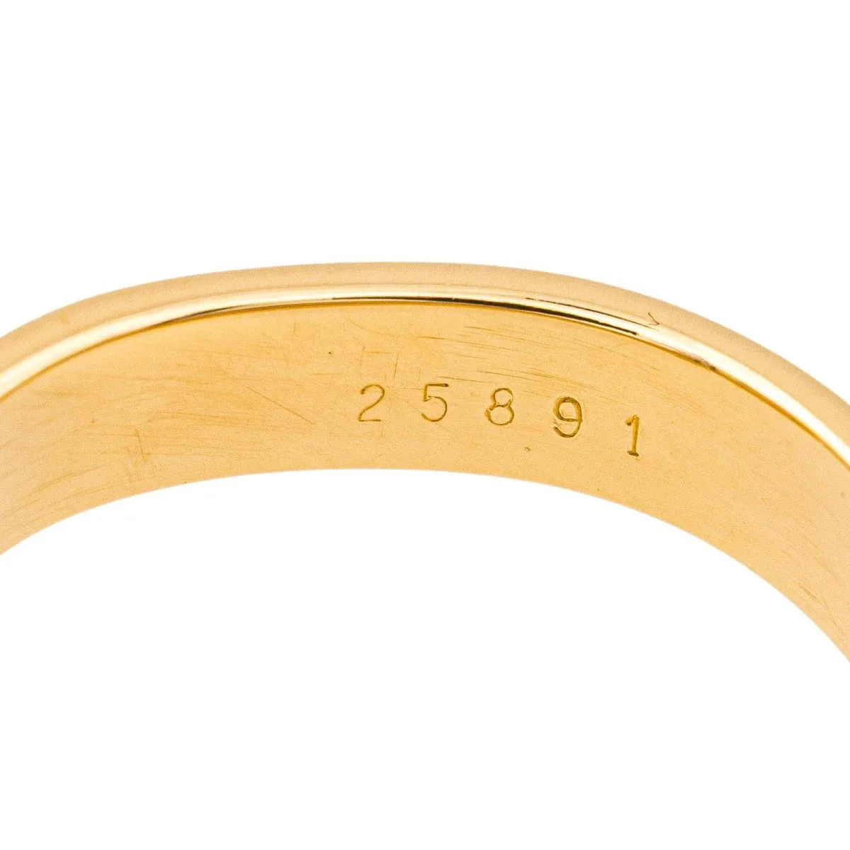 Ring HERMÈS "Belt" in yellow gold and diamonds - Image 9