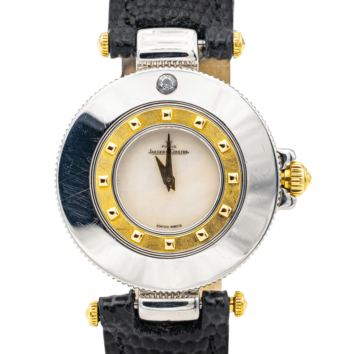 Jaeger Le Coultre Watch Steel Appointment Book diamond - Image 5