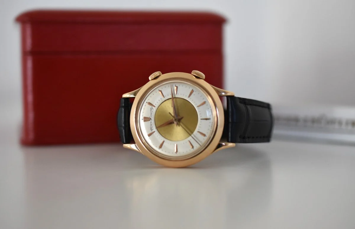 Jaeger-LeCoultre Mémovox Réveil, Calibre P489/1, 18-carat pink gold, 1955 - Image 14