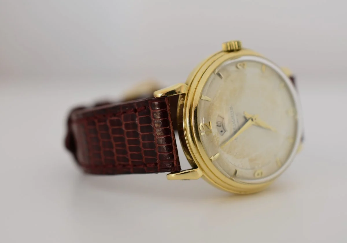 Jaeger-LeCoultre Power Reserve "40 heures", calibre 481 Bumper, yellow gold 18 carats, 1953 - Image 12