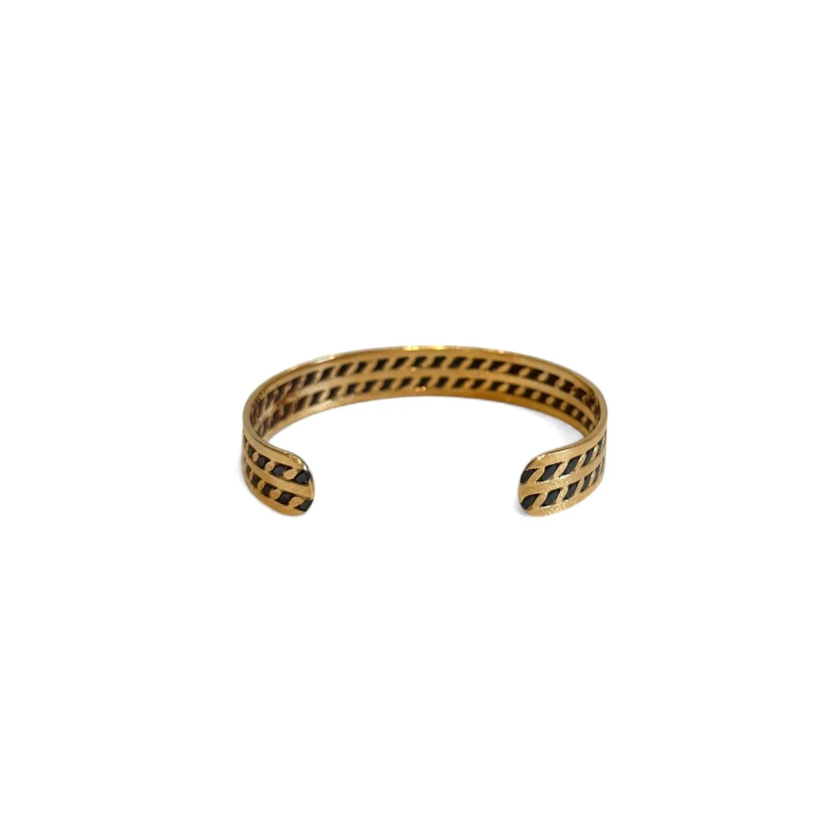 Bracelet Rush in yellow gold and steel - Image 3