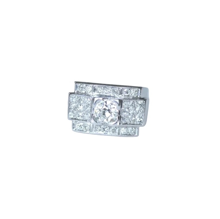 Ring Headband in paltinium and diamonds