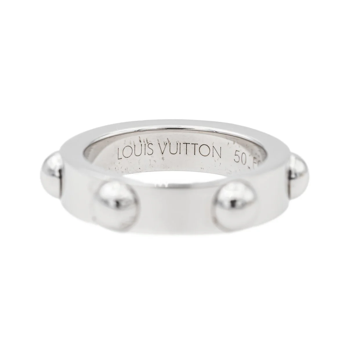 Louis Vuitton Ring White gold studs - Image 6
