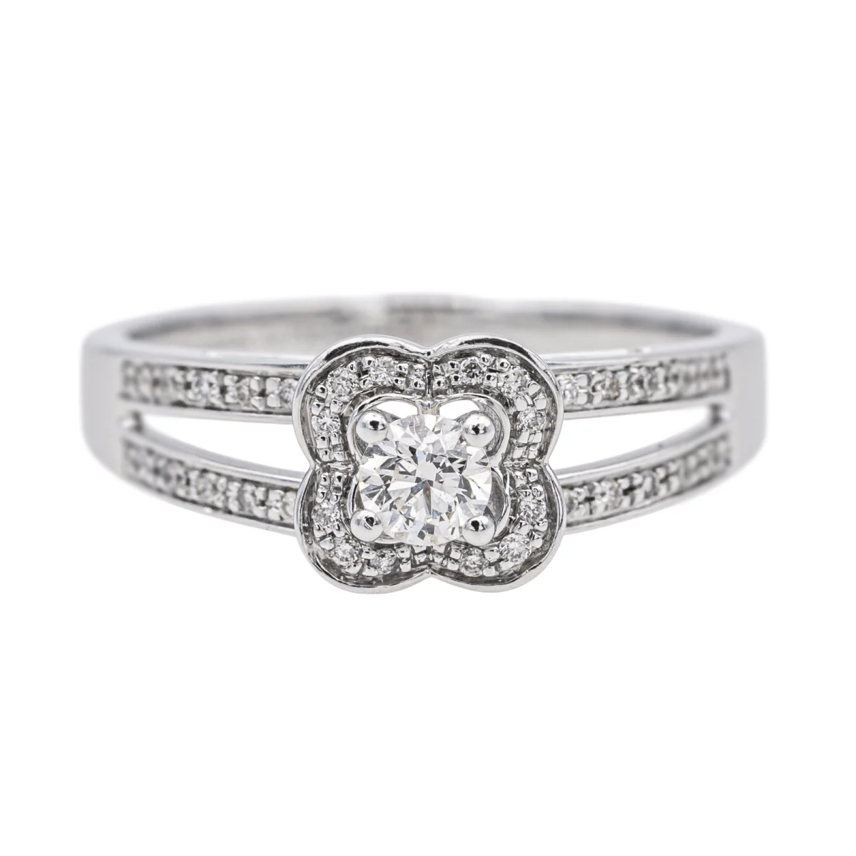 Ring MAUBOUSSIN "Chance of Love N°2" in white gold and diamonds