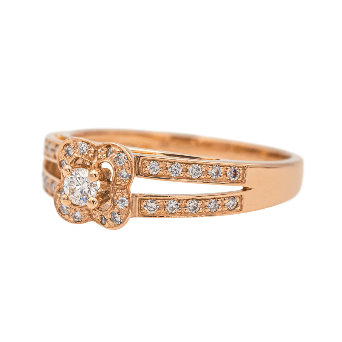 Ring MAUBOUSSIN Solitaire "Chance of Love N°1" in rose gold and diamonds - Image 3