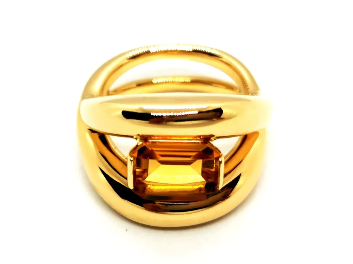 Mauboussin Cocktail Ring Yellow Gold Citrine - Image 8