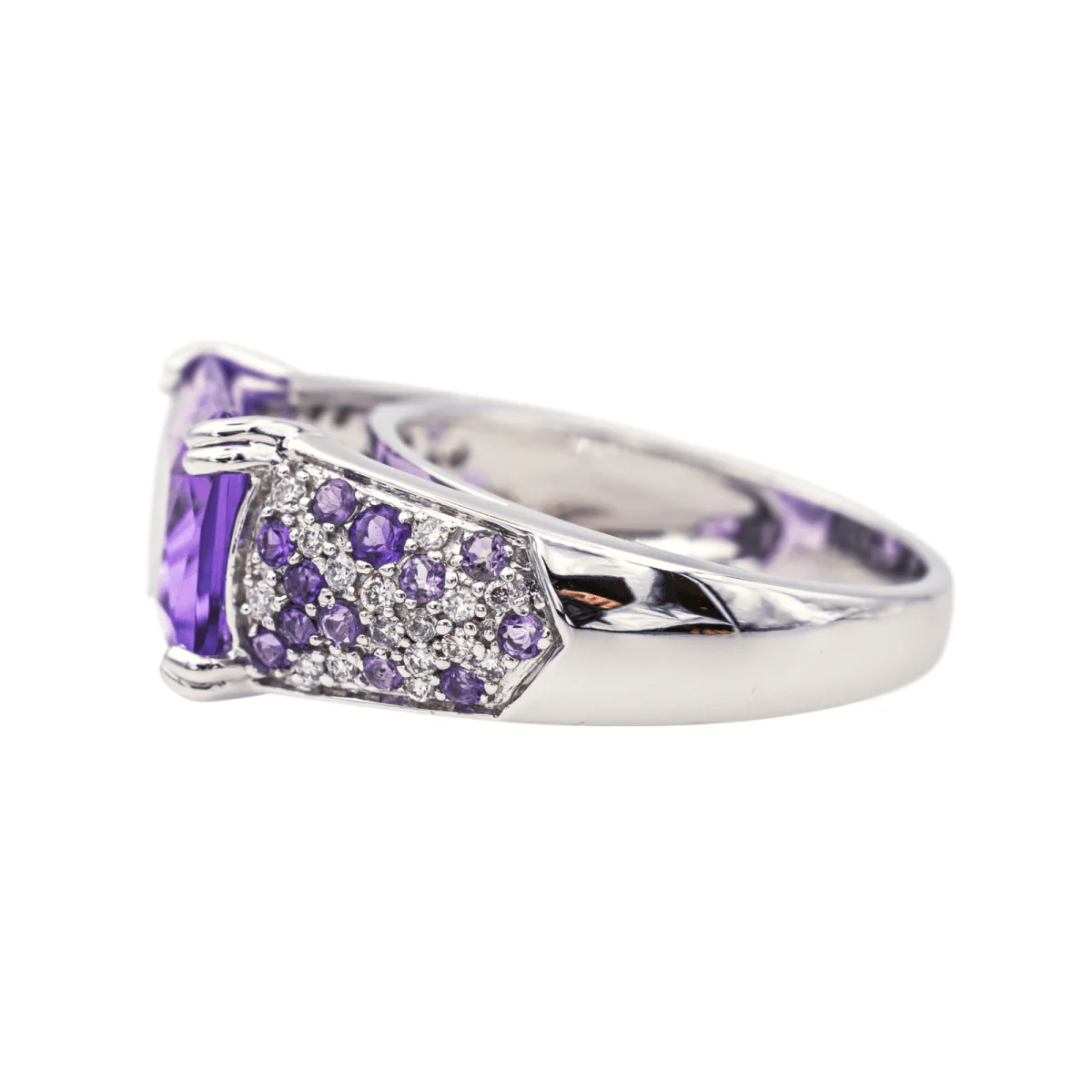 MAUBOUSSIN "My Princess of Love" ring in white gold and amethyst - Image 4