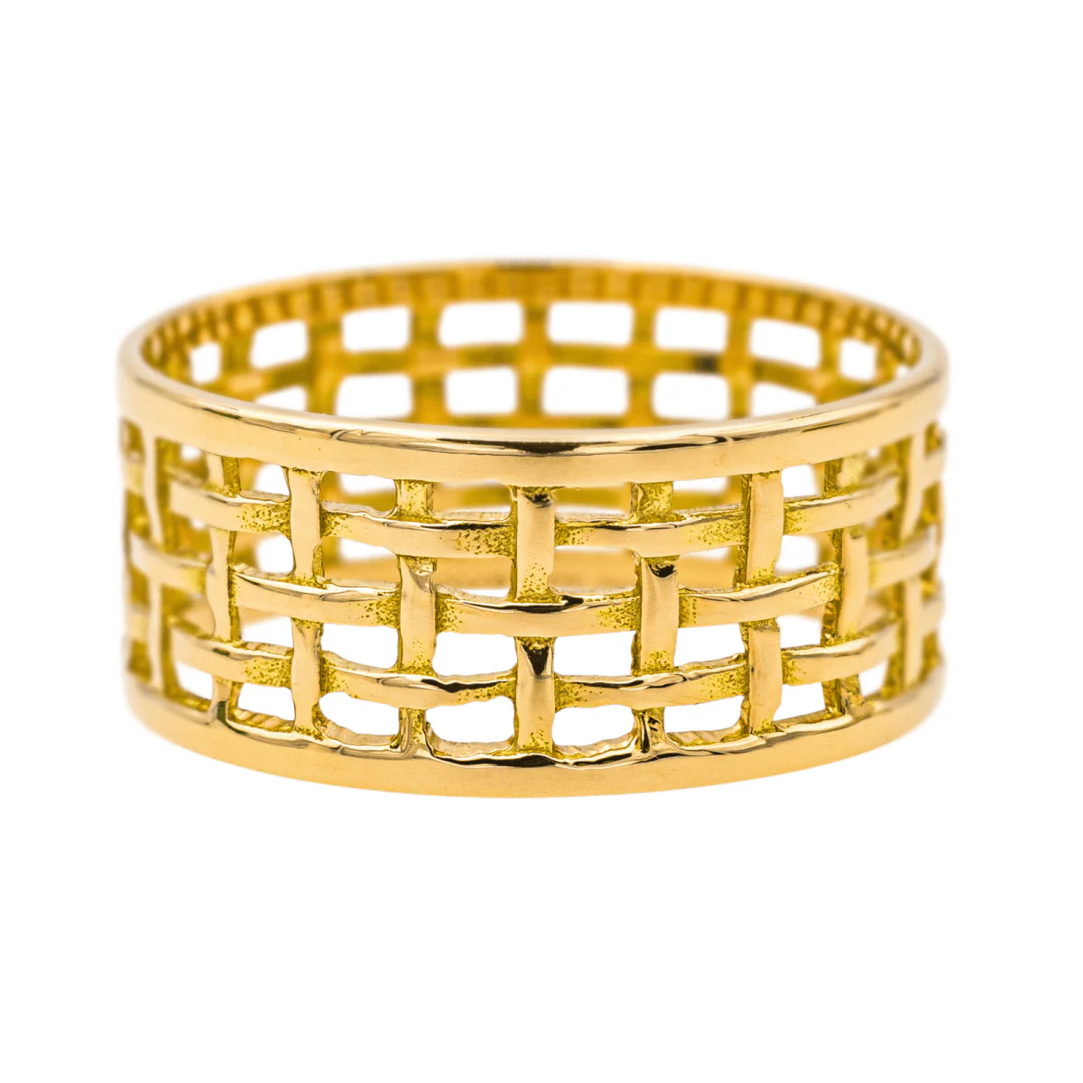 Ring Bandeau MAUBOUSSIN "Une Galerie Rue de Seine" in yellow gold