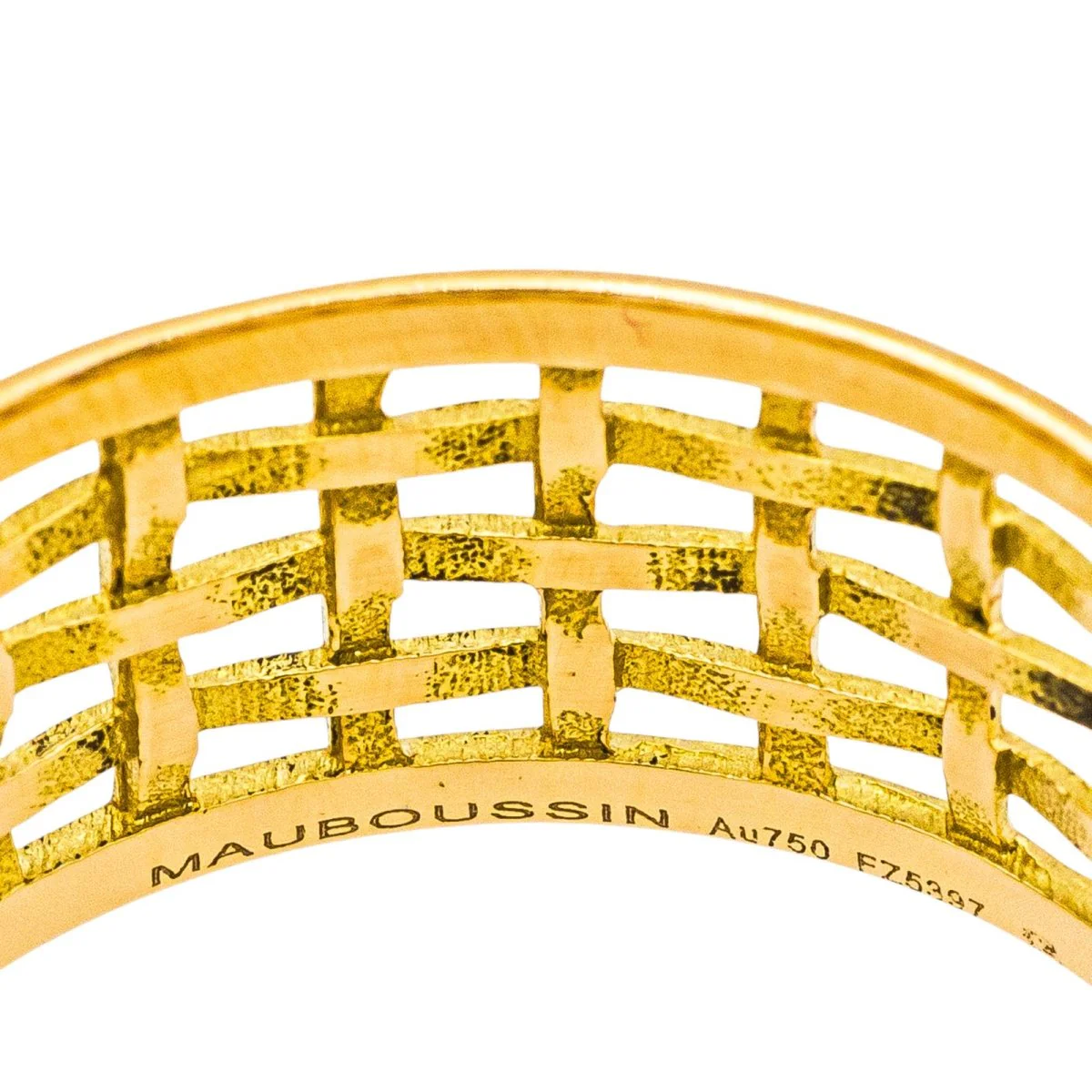 Ring Bandeau MAUBOUSSIN "Une Galerie Rue de Seine" in yellow gold - Image 4