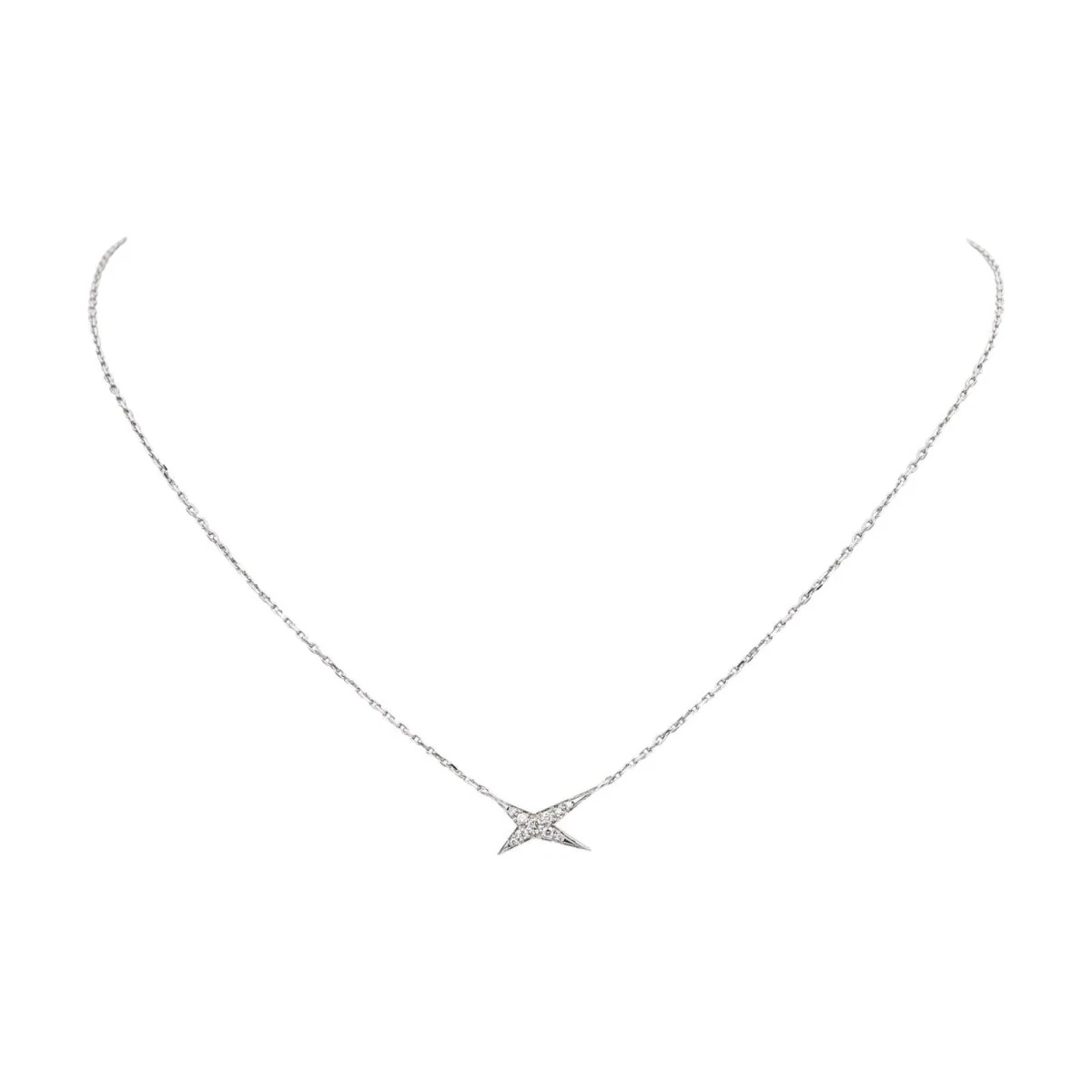 MAUBOUSSIN "French Valentine" Pendant Necklace in white gold and diamonds