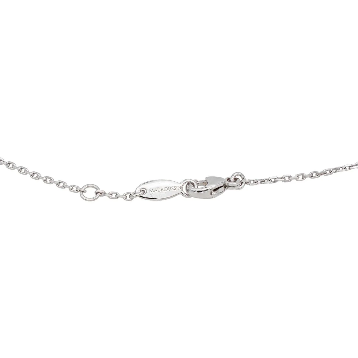 MAUBOUSSIN "French Valentine" Pendant Necklace in white gold and diamonds - Image 5