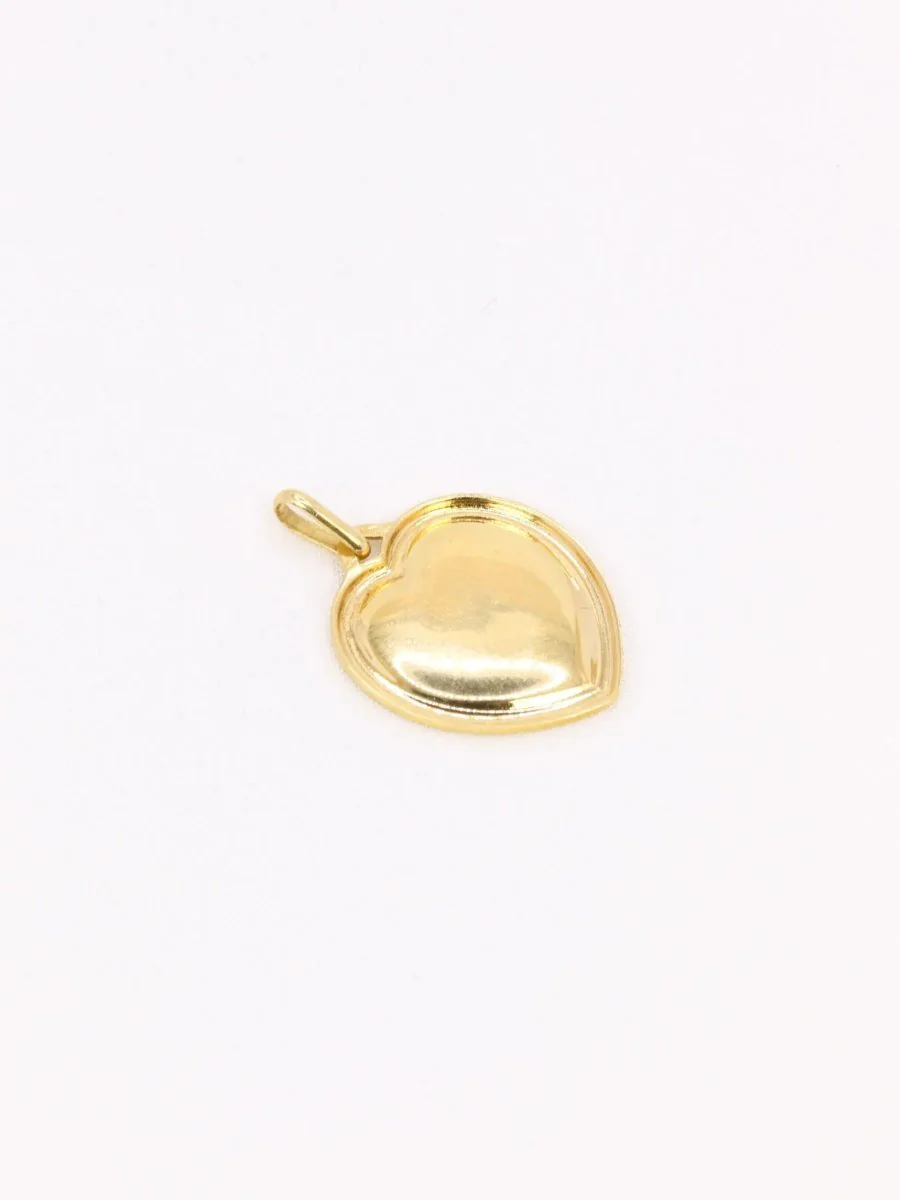 AUGIS love medal striated heart more than yesterday less than tomorrow yellow gold diamond ruby - Image 4