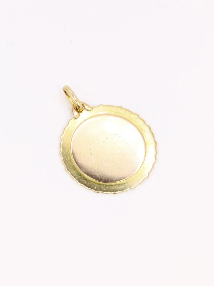 Augis Jumbo Love Medal More than yesterday less than tomorrow yellow gold diamond ruby - Image 6